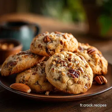 Recette Cookies aux noix de p&eacute;can et beurre de cacahu&egrave;te ultramoelleux Fiche recette