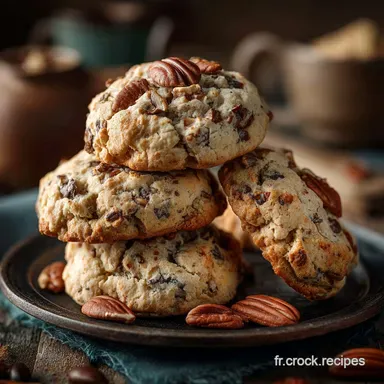Recette Cookies aux noix de p&eacute;can et beurre de cacahu&egrave;te ultramoelleux