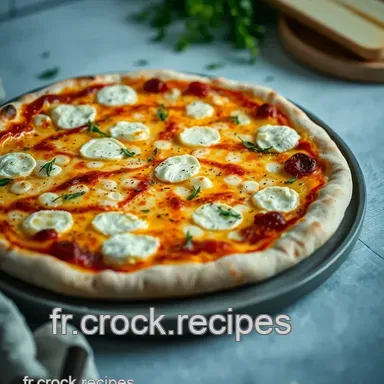 Pizza au Chevre Maison : Cr&eacute;meuse, Simple & Pleine de Saveurs Fiche recette