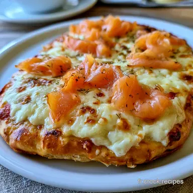 Pizza au Saumon Fum&eacute; en 20 Minutes Fiche recette