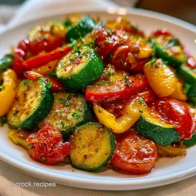 Po&ecirc;l&eacute;e Courgettes Poivrons Tomates 6p Fiche recette