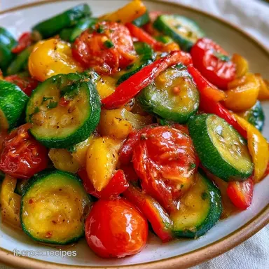Po&ecirc;l&eacute;e Courgettes Poivrons Tomates 6p