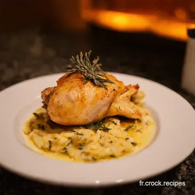Repas du Soir Recette Facile Po&ecirc;l&eacute;e de Poulet aux Herbes de Provence Fiche recette