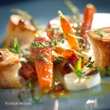 Po&ecirc;l&eacute;e L&eacute;g&egrave;re de Carottes aux Lardons : Gla&ccedil;age Miel-Thym du Chef Fiche recette