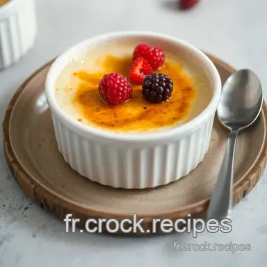 Porridge Cr&egrave;me Br&ucirc;l&eacute;e: Un Petit D&eacute;jeuner Chic! Fiche recette