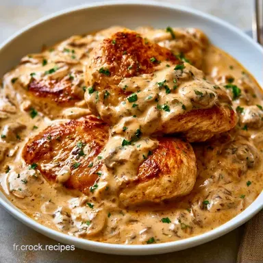 Poulet &agrave; la Cr&egrave;me pour 4 personnes Fiche recette