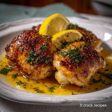 Poulet au Citron : Recette Facile et Croustillante au Four Fiche recette