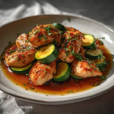 Pole Poulet Courgette et Crme Plat : Velout&eacute; Garanti Fiche recette