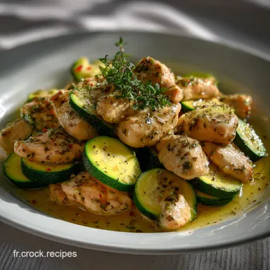 Pole Poulet Courgette et Crme Plat : Velout&eacute; Garanti