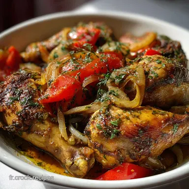 Poulet Yassa Recette S&eacute;n&eacute;galaise pour 5 Portions