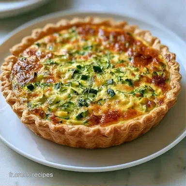 Quiche Courgette pour 6 Portions Fiche recette