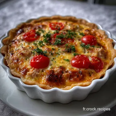 Quiche L&eacute;g&egrave;re Au Thon Et Tomates : Recette Estivale Rapide Fiche recette