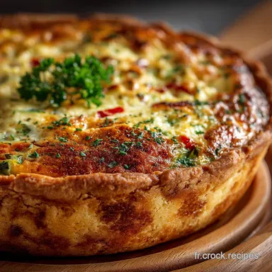 La Meilleure Quiche aux L&eacute;gumes et Fromage P&acirc;te Sabl&eacute;e Maison Fiche recette