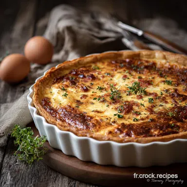 Recette Quiche Lorraine Sans P&acirc;te Facile Rapide et Moins de Glucides Fiche recette