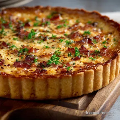 Recette Quiche Lorraine Sans P&acirc;te Facile Rapide et Moins de Glucides