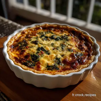 Quiche aux Pinards et au Fromage: Cro&ucirc;te Croustillante Fiche recette