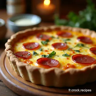 Recette Quiche Poireau Ch&egrave;vre et Jambon Sec Facile Terroir Fiche recette