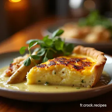 Quiche Poulet Moutarde Poireaux Healthy Recette L&eacute;g&egrave;re et Savoureuse Fiche recette