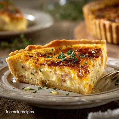 Quiche sans p&acirc;te au choufleur Moelleux l&eacute;ger et sain au Comt&eacute; r&ocirc;ti Fiche recette