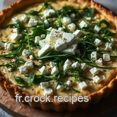 Tarte aux &Eacute;pinards et Feta : Une D&eacute;licieuse Cuisine &Eacute;pinard Facile Fiche recette