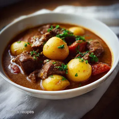 Rago&ucirc;t d'Agneau aux Pommes de Terre : Mijot&eacute; pour 5 Personnes Fiche recette