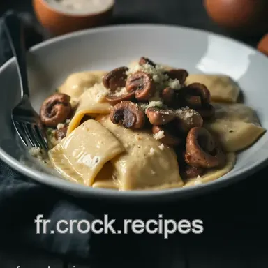 Recette Ravioles Maison aux Champignons et Ricotta - Facile et Savoureuse Fiche recette