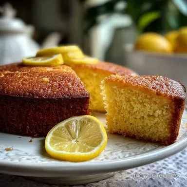 Recette Cake Au Citron: Moelleux Pour 8 Portions Fiche recette