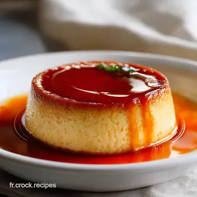 Recette Cr&egrave;me Caramel Maison pour 6 Portions Fiche recette