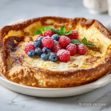 Cr&ecirc;pes Allemandes pour 4 Servings : Moelleuses et Dor&eacute;es Fiche recette