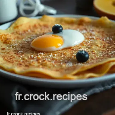 Cr&ecirc;pes d&eacute;licieuses &agrave; la fran&ccedil;aise : Faciles et A&eacute;riennes Fiche recette