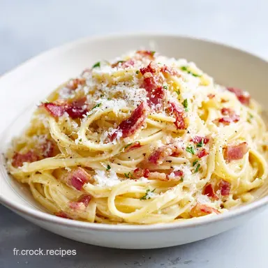 Recette Pates Carbonara pour 4 Personnes : Technique Authentique