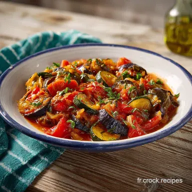 Recette de Ratatouille Proven&ccedil;ale pour 6 Portions Fiche recette