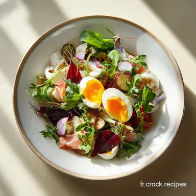 Salade Ni&ccedil;oise Recette pour 4 Portions