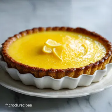 Recette Tarte aux Citrons Meringu&eacute;e Fran&ccedil;aise pour 8 Portions Fiche recette