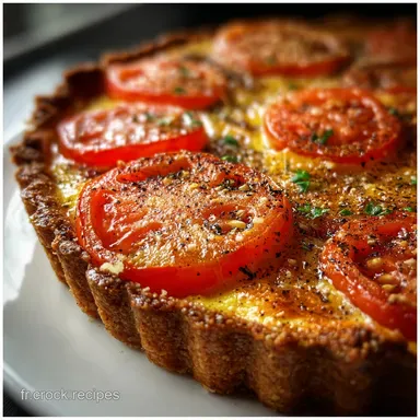 Recette Tarte &agrave; la Tomate Traditionnelle pour 6 Fiche recette