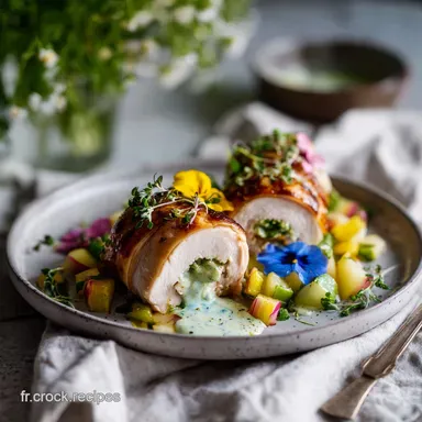 Recette Wrap Froid au Poulet en 15 Minutes pour 4 Personnes Fiche recette