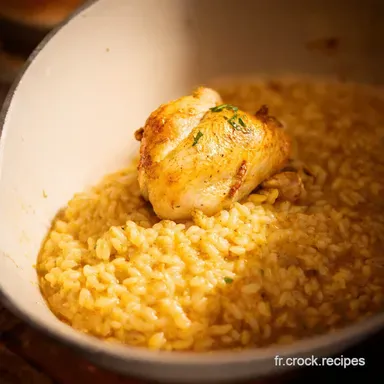 Risotto Poulet Facile La Recette Cr&eacute;meuse Inratable Fiche recette