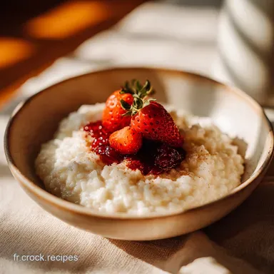 Riz au Lait Vanille : La Recette Cr&eacute;meuse pour 6 Personnes Fiche recette