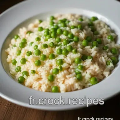 Riz au Petit Pois: Mon Plat Chic et Color&eacute; pour un D&icirc;ner R&eacute;confortant Fiche recette