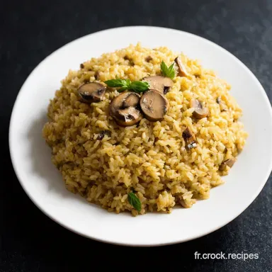Recette Riz Riz Pilaf aux Champignons Facile et Savoureux