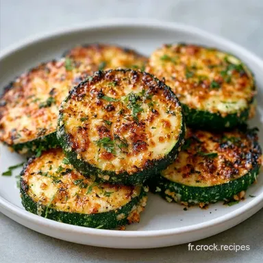 Rondelles De Courgettes Grill&eacute;es au Four