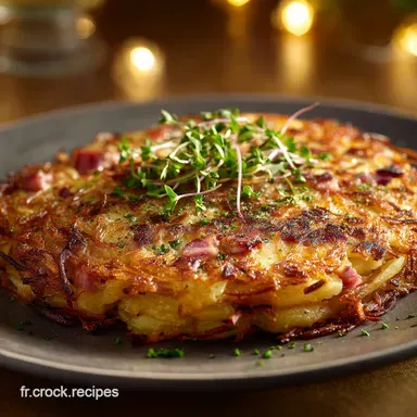 R&ouml;stis de Pommes de Terre aux Lardons Le R&ouml;sti croustillant parfait Fiche recette