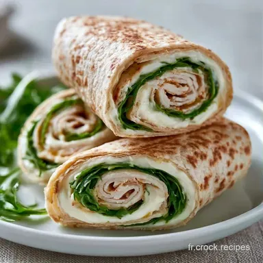 Roul&eacute;s Tortilla Dinde Fromage pour 4 Fiche recette