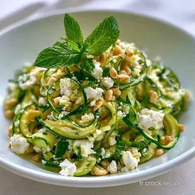 Salade Courgette Feta Menthe en 18 Min Fiche recette