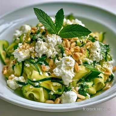Salade Courgette Feta Menthe en 18 Min