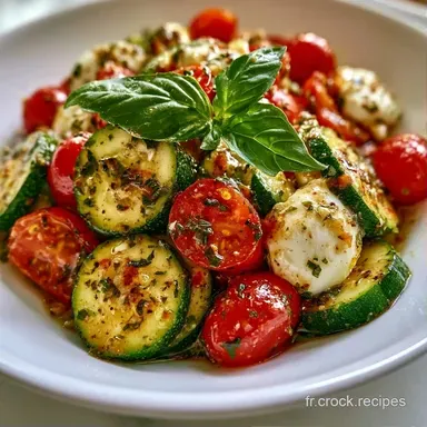 Salade Courgette Tomate Mozzarella 2p Fiche recette