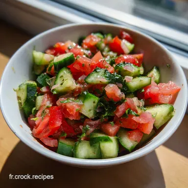Salade de Concombre Le D&icirc;ner Complet Fa&ccedil;on Tzatziki L&eacute;ger Mon Secret Minceur Fiche recette