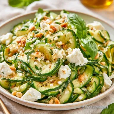 Salade De Courgettes Crues &agrave; la Feta Fiche recette