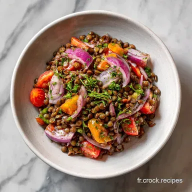 Lentilles en Salade Faciles pour 4 Portions Fiche recette
