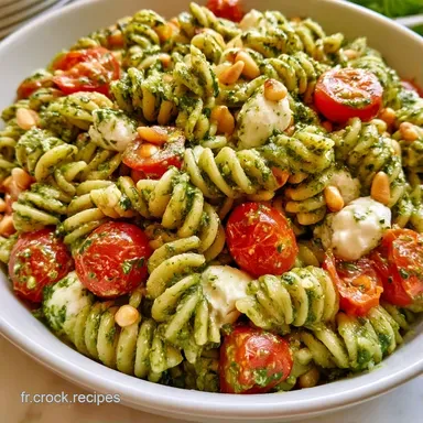 Salade de P&acirc;tes au Pesto en 25 Minutes Fiche recette